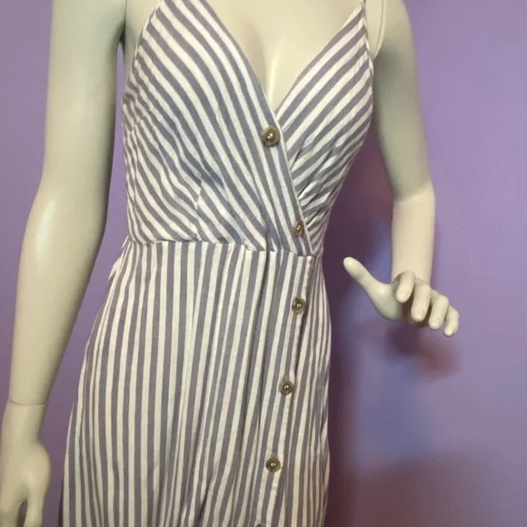 Striped Button-Down Dress - Picture 3 of 5